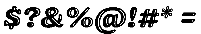 Jovie Glow XBold Italic Font OTHER CHARS