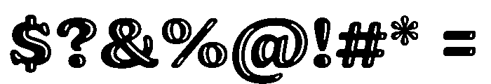 Jovie Glow XBold Font OTHER CHARS