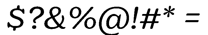 Jovie Italic Font OTHER CHARS