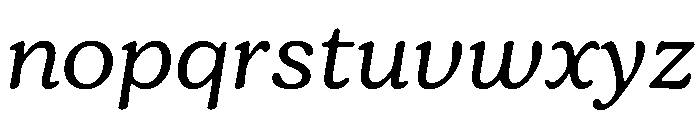 Jovie Italic Font LOWERCASE