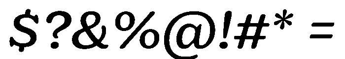 Jovie Medium Italic Font OTHER CHARS