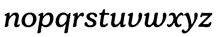 Jovie Medium Italic Font LOWERCASE
