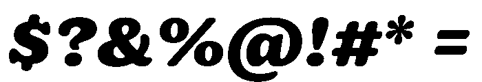Jovie XBold Italic Font OTHER CHARS