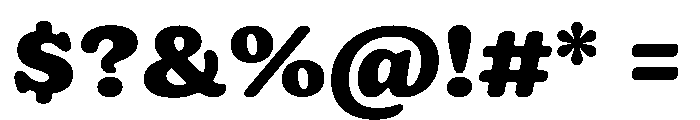 Jovie XBold Font OTHER CHARS