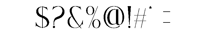 JORDA Font OTHER CHARS