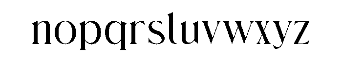 JORDA Font LOWERCASE