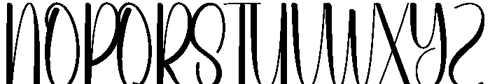 Jocularity Holiday Font UPPERCASE