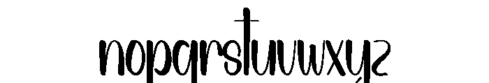 Jocularity Holiday Font LOWERCASE