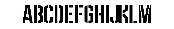 JohanssonRegular Stencil FONT