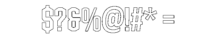 Johanssonfamily RegularOutlineSlab Font OTHER CHARS