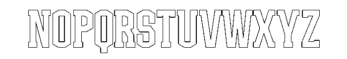 Johanssonfamily RegularOutlineSlab Font LOWERCASE