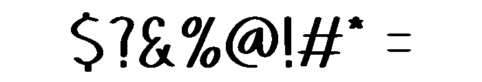 John Kalary Font OTHER CHARS