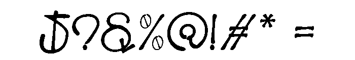 Jolistreet Font OTHER CHARS