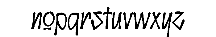 Jolistreet Font LOWERCASE