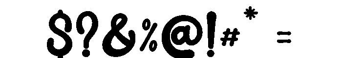 Jolly Blump Font OTHER CHARS