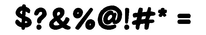 Jolly Bouncy Regular Font OTHER CHARS