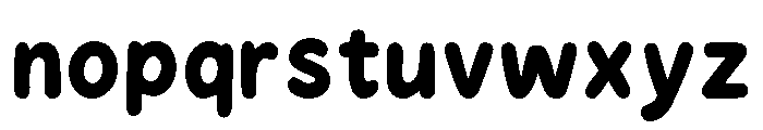 Jolly Bouncy Regular Font LOWERCASE