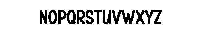 Jolly Bubble Font LOWERCASE