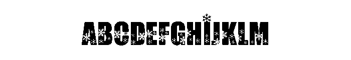 Jolly Goose Snowflake Font UPPERCASE