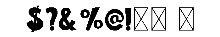 Jolly Merry Sans Font OTHER CHARS