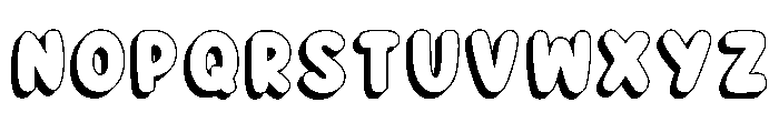 Jolly Outline Regular Font LOWERCASE