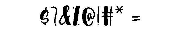 Jolly Scriptble Font OTHER CHARS