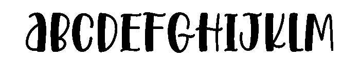 Jolly Scriptble Font UPPERCASE