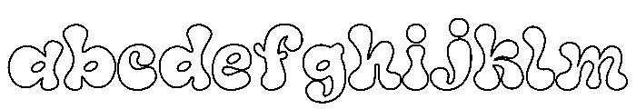 JollyPop Outline FONT