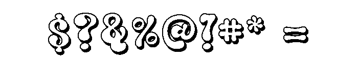 JollyPop Shadow Font OTHER CHARS