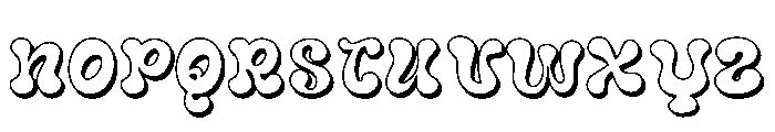 JollyPop Shadow Font UPPERCASE