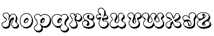 JollyPop Shadow Font LOWERCASE