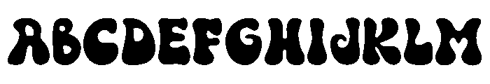 JollyWobble Regular Font UPPERCASE