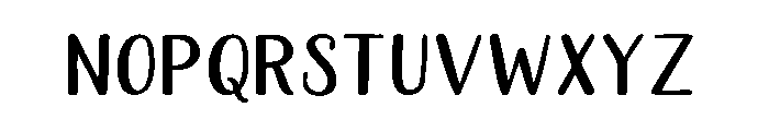 Jollybean Font LOWERCASE