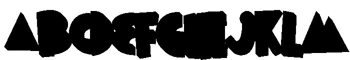 Jolykids Extrude Regular Font UPPERCASE