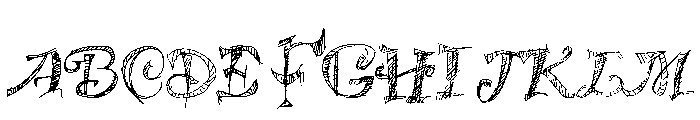 Jottings Medium Font UPPERCASE