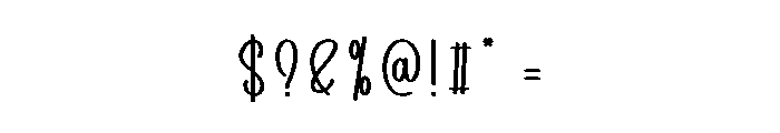 Journal Anytime Font OTHER CHARS