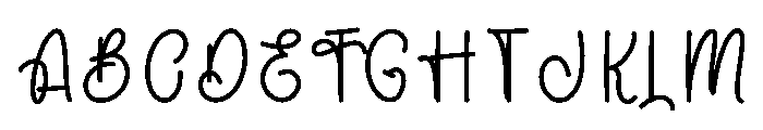 Journal Graduation Font UPPERCASE