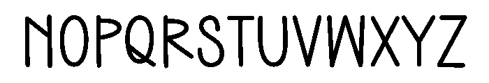 Journal Handwriting Font UPPERCASE