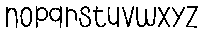 Journal Handwriting Font LOWERCASE