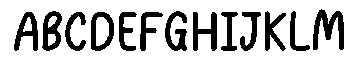 Journal Note Font UPPERCASE