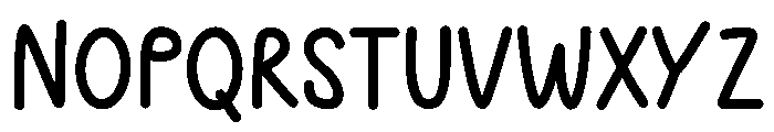 Journal Note Font UPPERCASE
