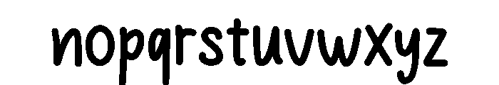 Journal Note Font LOWERCASE