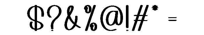 Journaly Font OTHER CHARS