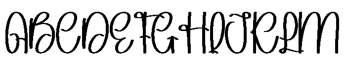 Journaly Font UPPERCASE