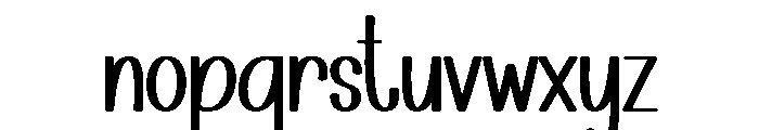 Journaly Font LOWERCASE
