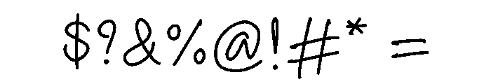 Joy FLo Font OTHER CHARS