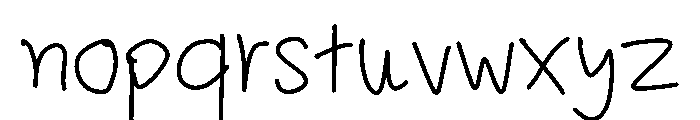 Joy FLo Font LOWERCASE