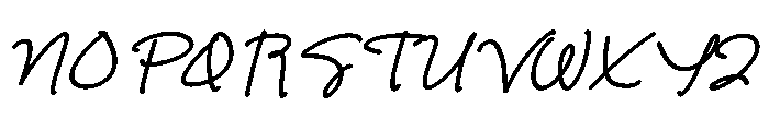 Joybright Italic Font UPPERCASE