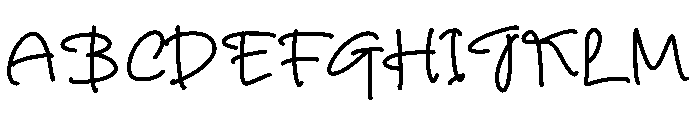 Joybright Font UPPERCASE