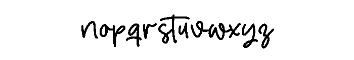 Joybright Font LOWERCASE